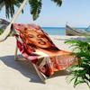 Marilyn Monroe Print Beach Towel, Large Soft Quick Dry Towel for Beach Camping Swimming