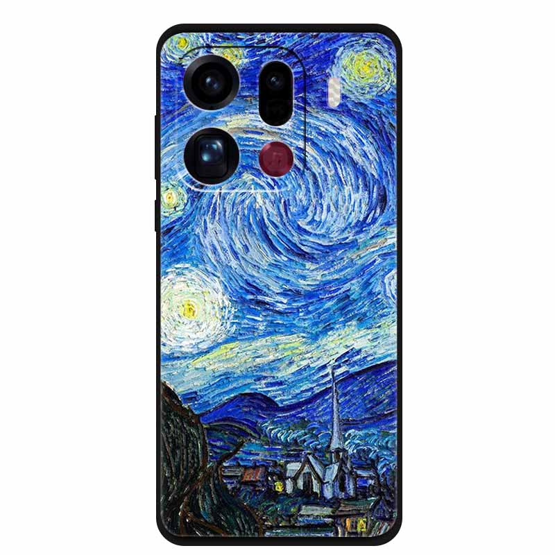 3D Flowers Case For Oppo Find X9 Pro 5G Case Emboss Relief Floral Black Silicone Soft Back Cover For Oppo Find X9 Pro Case Funda