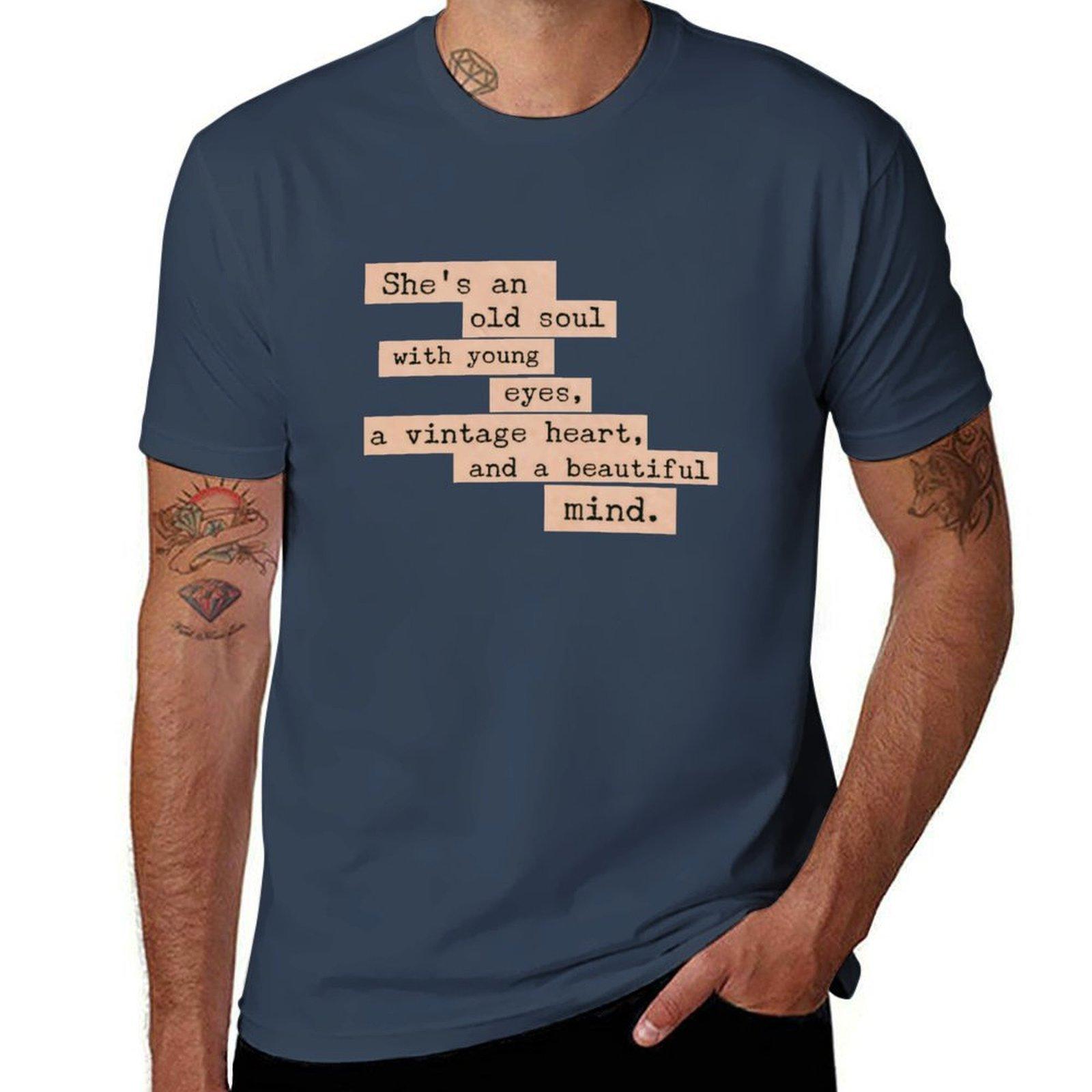 She ( Poem ) Tshirt Daily Work Short Sleeve Top S