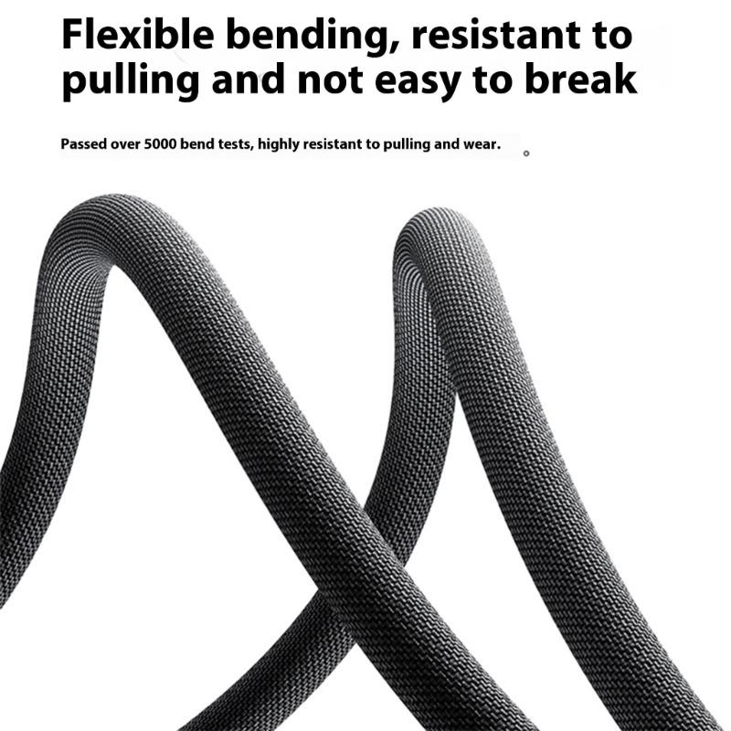 Fast Power Cable 120W USB C to Type C Spring Reinforced Body Anti Break Design Suitable for Mobile Devices Charging
