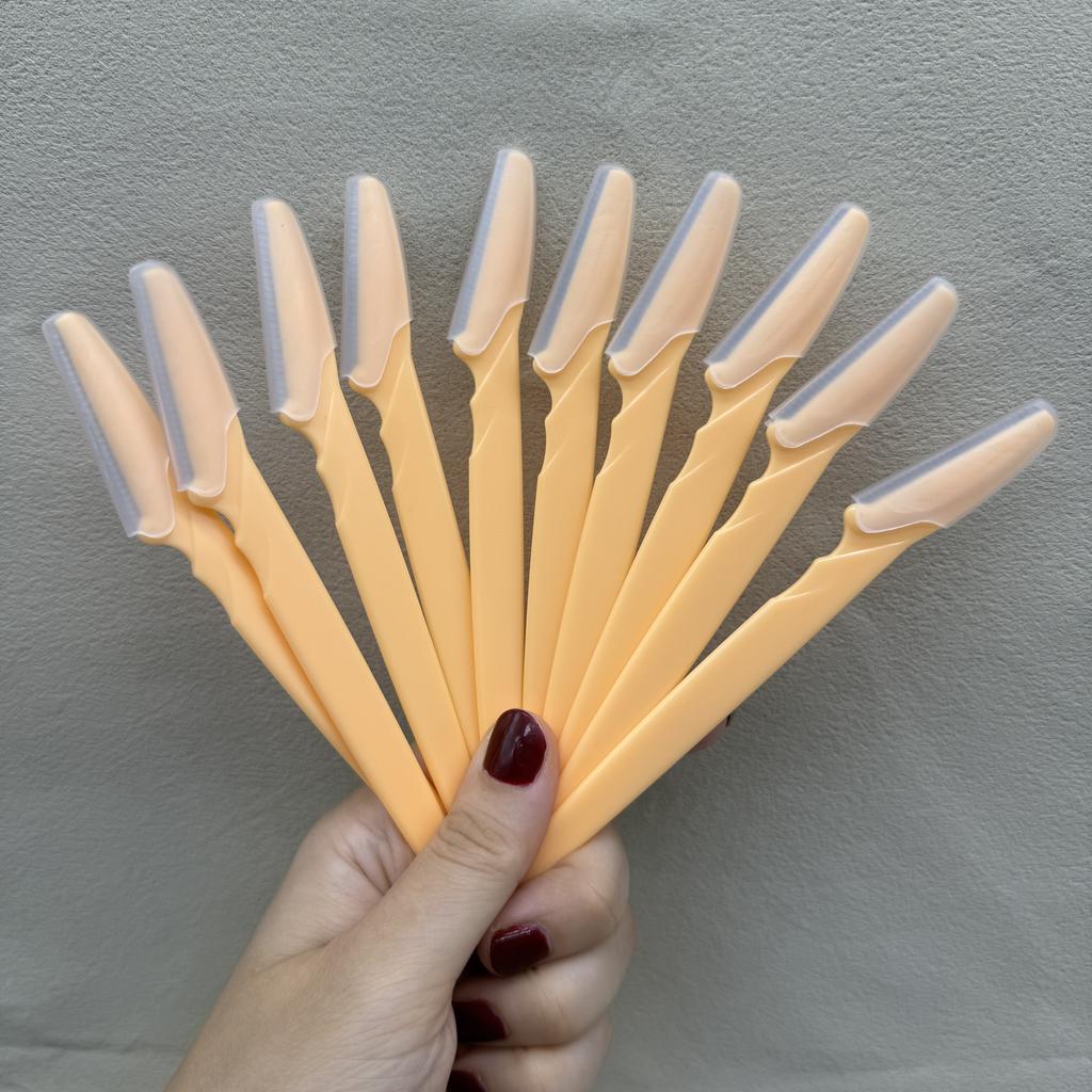 3/10Pcs Eye Brow Epilation Hair Removal Cutters Safety Knife Makeup Scraper Eyebrow Trimmer Blade Women Face Shaver Portable