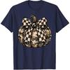 Camo Pumpkin with Checkered Bow Cute Fall Halloween Season T-Shirt
