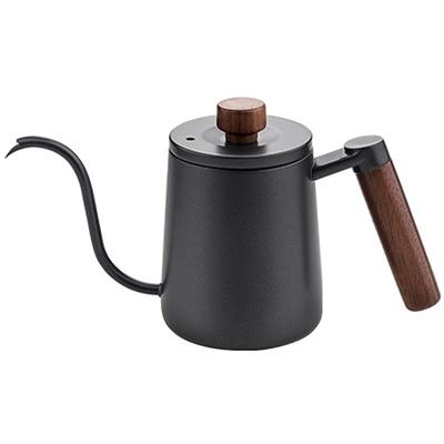 Bollitore per caffè con manico in legno, bollitore per caffè a goccia, bollitore per tè e caffè in acciaio inox, accessori per caffè
