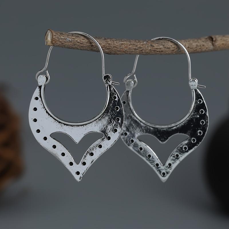 

Минималистичные серьги-подвески из металла медного цвета с резным полым узором для женщин, ювелирные изделия