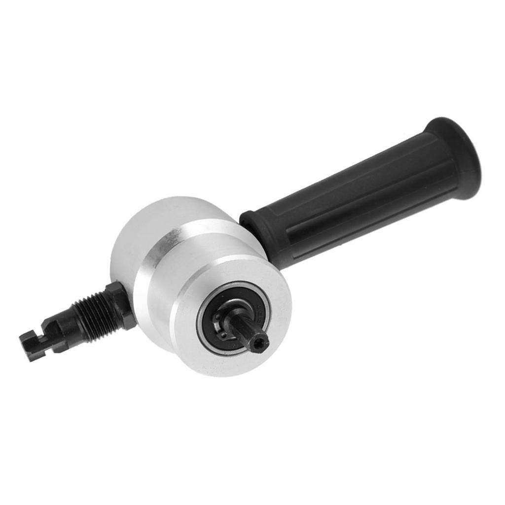 160A Hand Sheet Metal Nibbler Saw Cutter Dual Head Metal Cutting Tool Power Drill Attachment