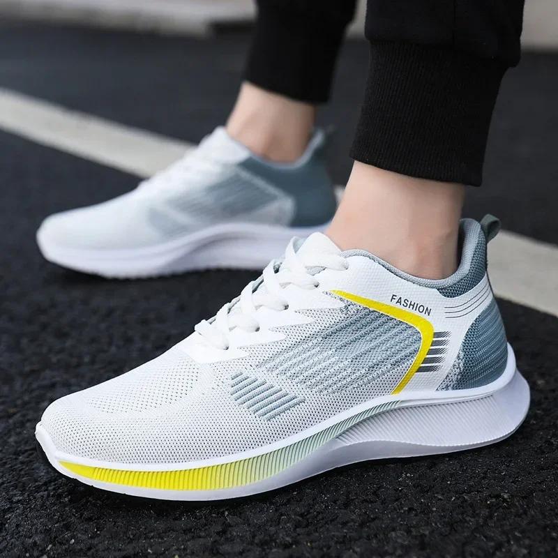 Fashion Men Summer Casual Sports Shoes New Fashion Breathable White Sneakers Outdoor Walking Casual Shoes Tenis Masculino Zapatos Hombre