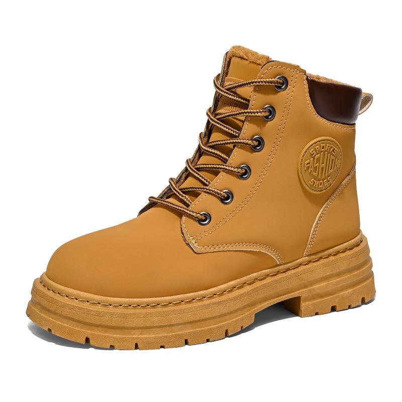 Thick-fur-lined High-top Boots, Versatile Ankle Boots, Thick Cotton Shoes, Snow Boots for Women