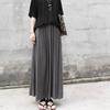 Summer Women's Casual Fashion Plus Size Loose Retro High-waisted Mid-length Skirt Female Pleated Skirt