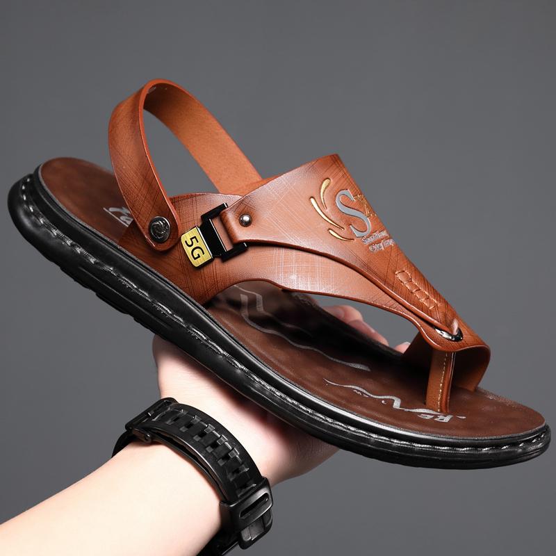 Men's Sandals Summer New Anti Slip Beach Shoes Men's Plus Size 48 Flip Flops Casual Outdoor Sandals