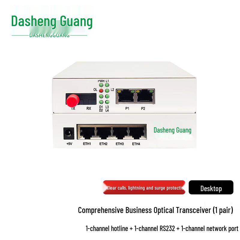 

Dasheng Light Multi-Service Fiber Optic Transceiver