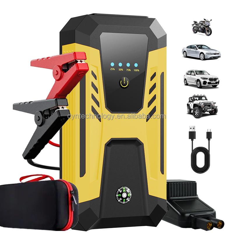 12V 1000A Peak Current 22200mAh Portable High Power Car Jump Starter with Power Bank for Cars & Trucks 22200mWh