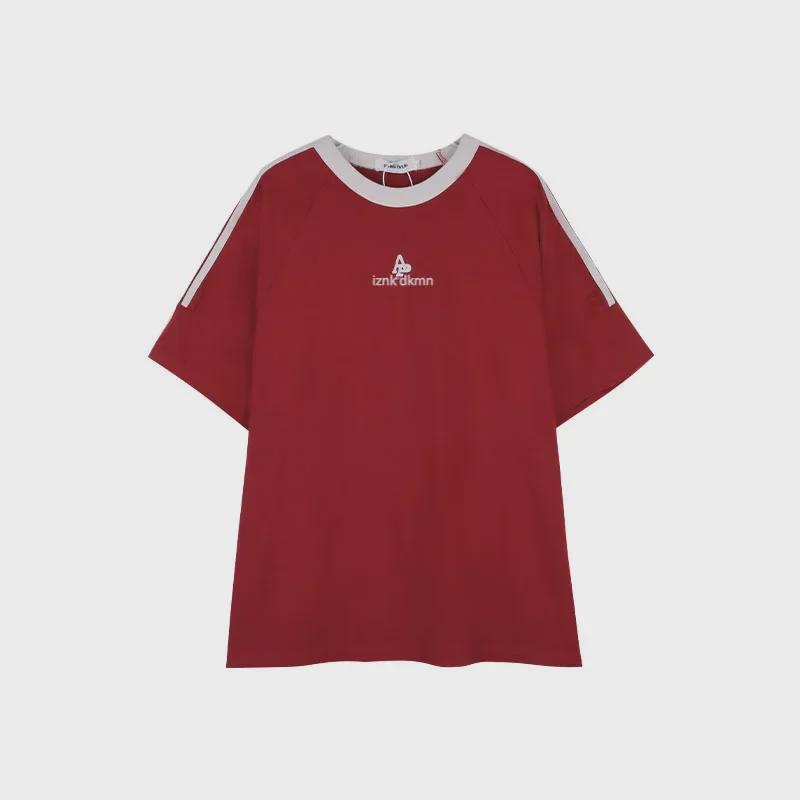 Camiseta Unisex Retro Listrada de Manga Curta - Corte Solto, Gola Redonda, Estilo Casual para Primavera/Verão.