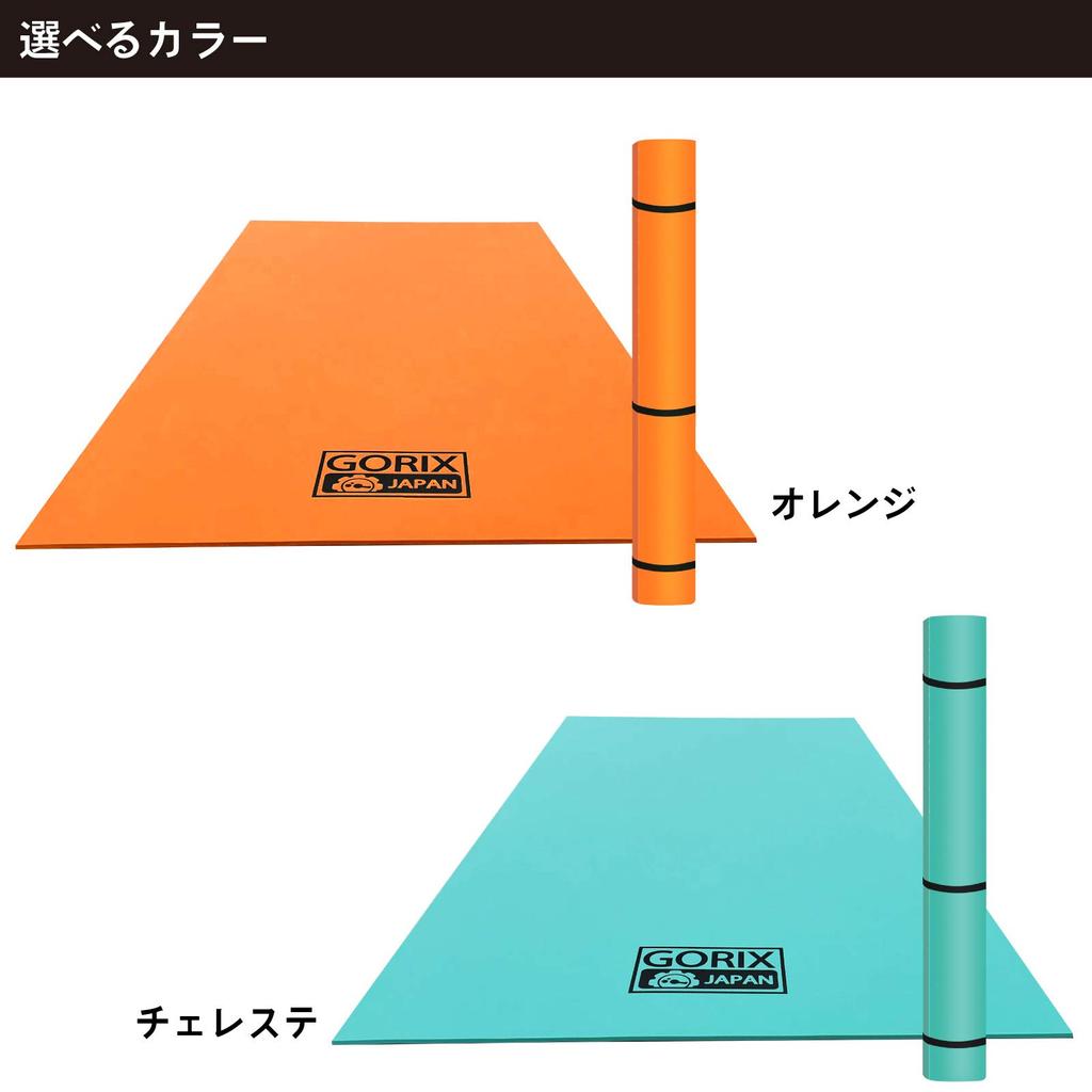 GORIX Training Mat Bicycle Floor Protection [Vibration-proof, Sound-proof, Mat] (GX-MAT) (Matte Black)