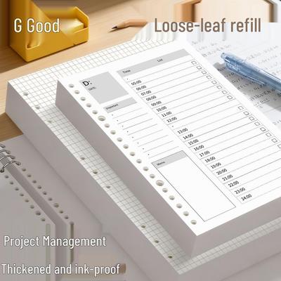 GoodNotes Nachfüllpack: B5 Ringbuch, A5 Ersatz, A4 Notizbuch mit losen Blättern, Kariertes Papier