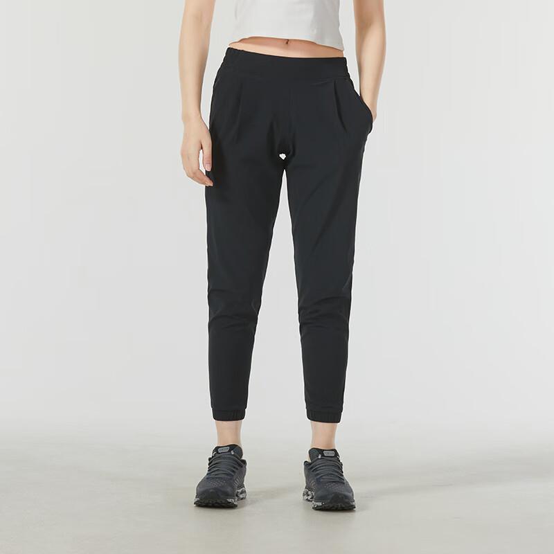 Under Armour Solid Color Elastic Waist Joggers Women Bottoms Black 1368610-001