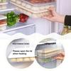 Food Preservation Refrigerator Plastic Storage Box Freezer Container with Lid