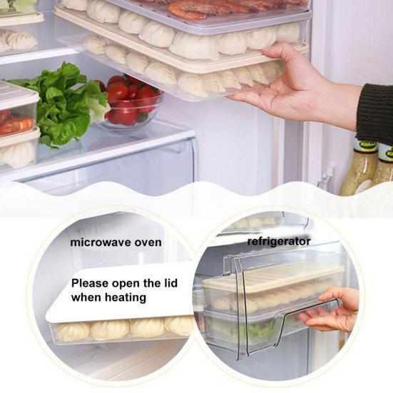 Food Preservation Refrigerator Plastic Storage Box Freezer Container with Lid