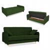 Alvo Sofa Bed Fold-out Sofa Bed Sleeping Function Container Family Green