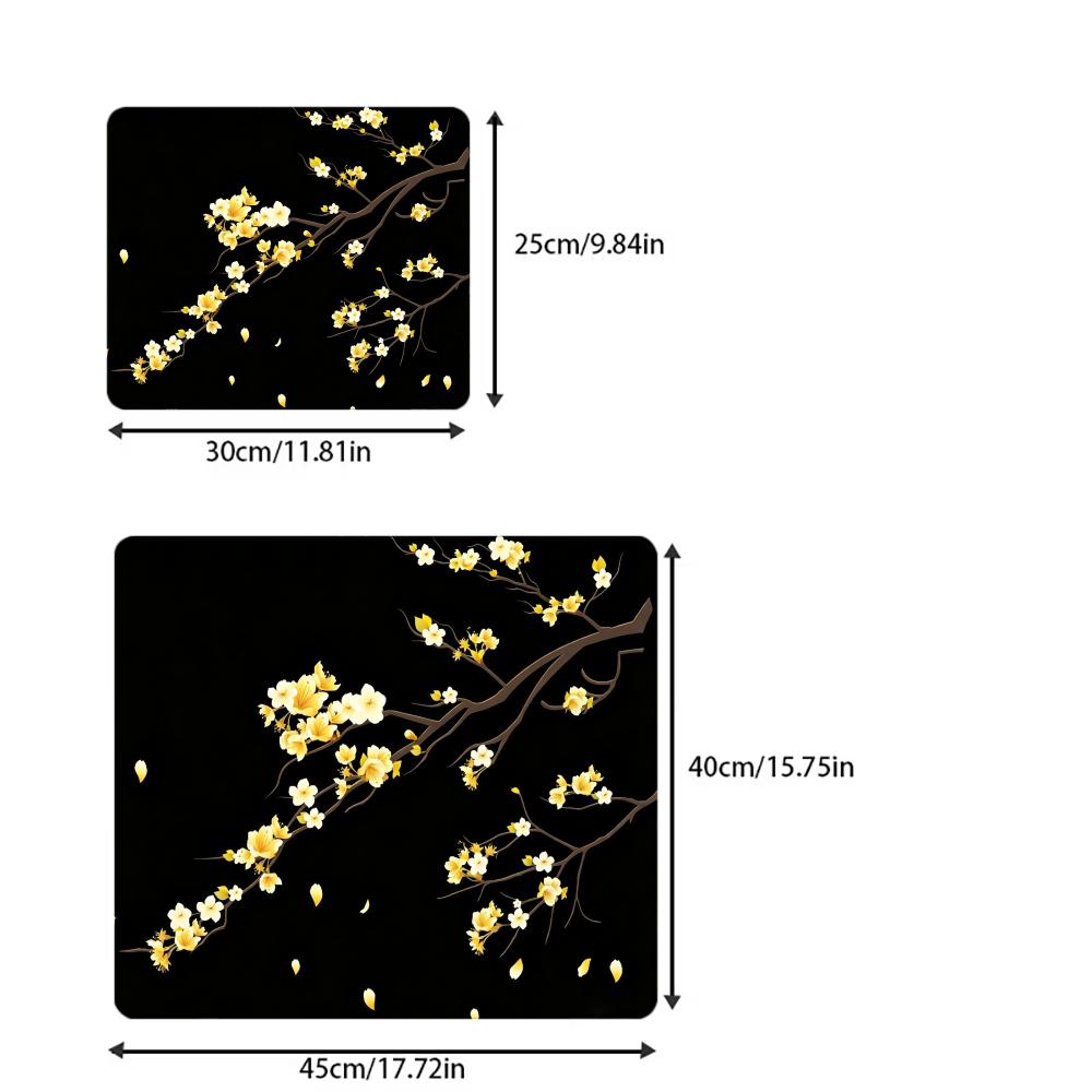 Plum Blossom Branch Mouse Pad 40X45 Large Square Computer Office Game Table Mat Rubber Anti-slip Laptop Mousepads Small Desk Pad