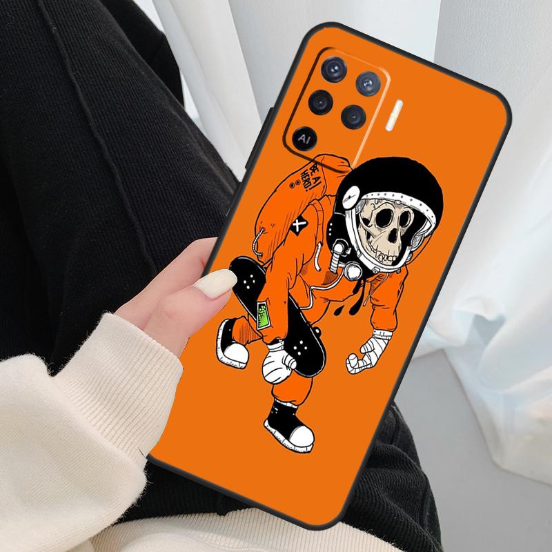 Cartoon Monkey Case For Oppo A18 A38 A58 A78 A98 A80 A60 A40 A96 A76 A16 A94 A74 A54 A15 A17 A57 A77 A5 Pro