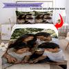Personalizza Foto Personalizza il tuo set di biancheria da letto con foto Copripiumino Traspirante con Federe Decorazione per la Casa Regalo di Compleanno