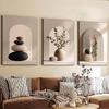 3 peças Estilo Boêmio Sem Moldura Luxo Leve Arte Moda Planta em Vaso Tela com Moldura Pôster Pronto Decoração de Casa Arte de Parede Quarto De