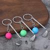 Keychain Pendant Zinc Alloy Texture Golf Charm Lightweight Portable Key Chain Backpack Bag Accessory
