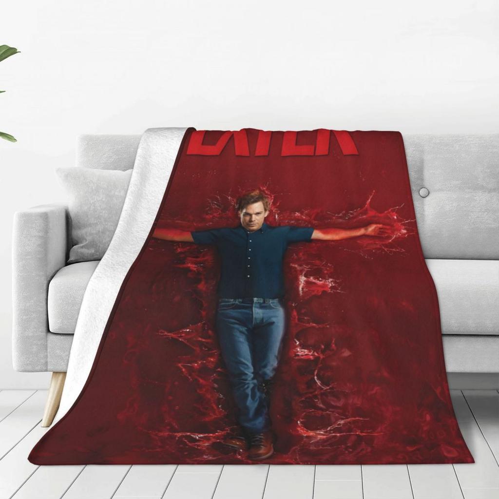 Custom Ultra-Soft Fleece Dexter Morgan Throw Blanket Warm Flannel Movie Blankets For Bed Office Sofa Bedspreads