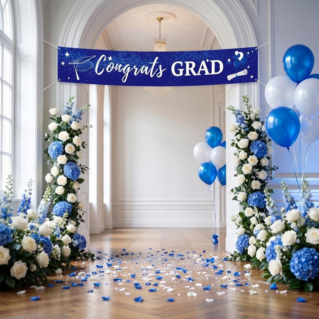 Graduation Flag, Graduation Banner, Flag, Photo, Decoration Props