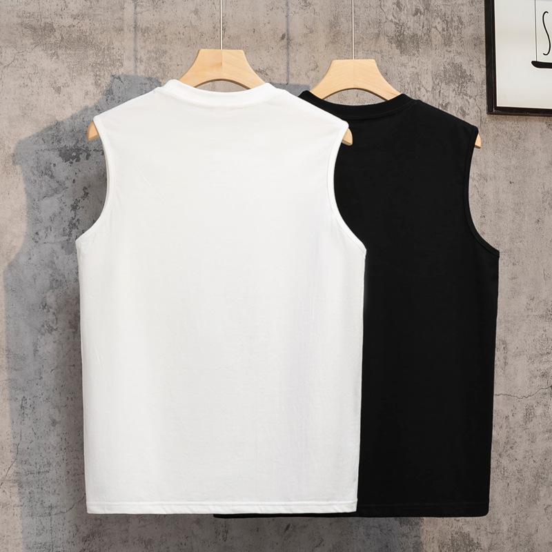 Men's Summer Sports 2024 Vest: Hot Style Breathable Cotton Basketball Sleeveless Waistcoat.