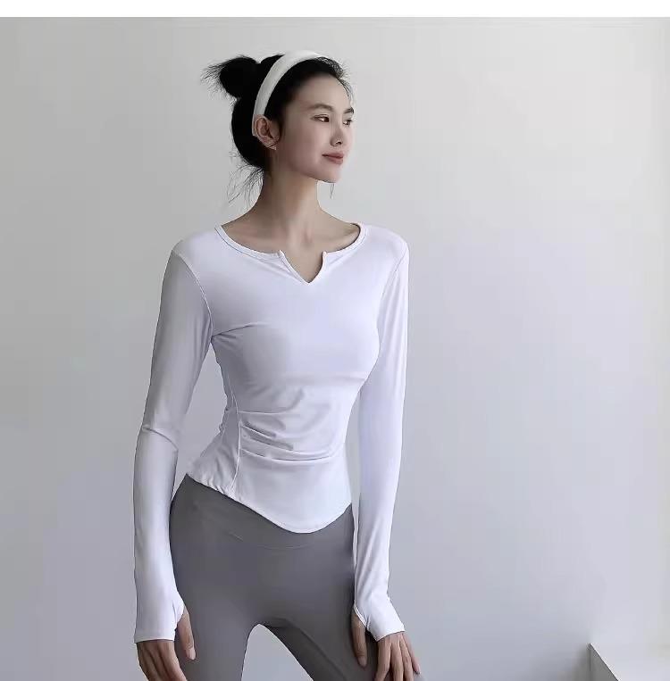 Women's Quick-Dry Slimming Yoga Long Sleeve Top – Breathable Autumn Fitness Shirt