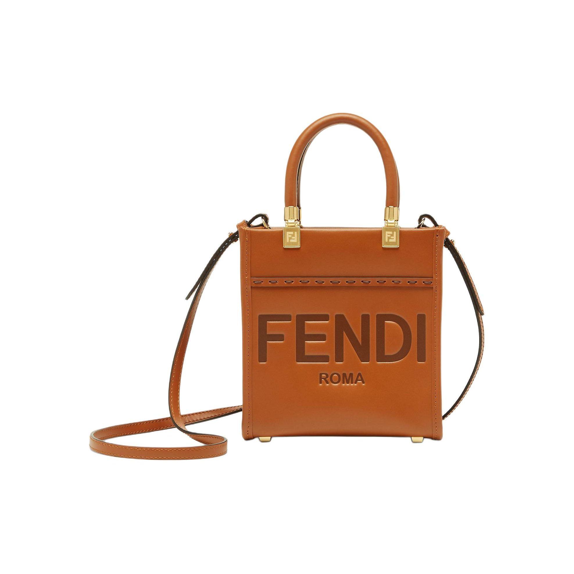 FENDI Sunshine Leather Shoulder Bag, Crossbody