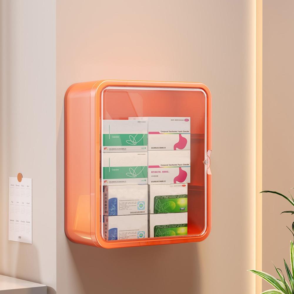 No Punching Installation Wall Hanging Medical Cabinet Multi-layer Storage Box  Household Storage