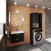 Freestanding Bathroom Cabinet Black 64CM Washing Machine Cabinet Bathroom Column