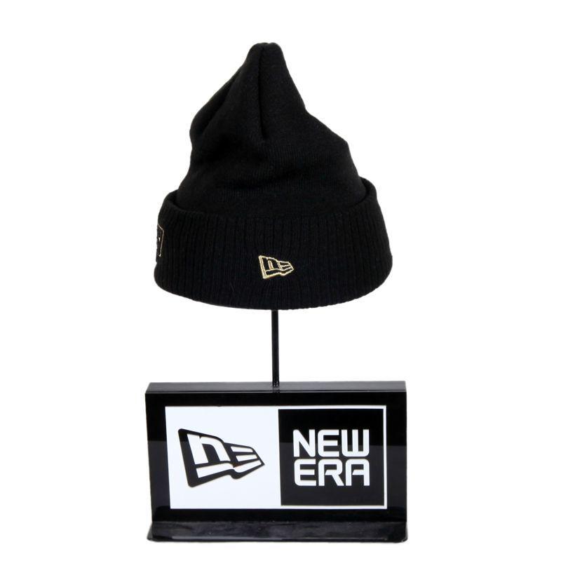 Metallic Knit Kings Black / Gold Beanie 