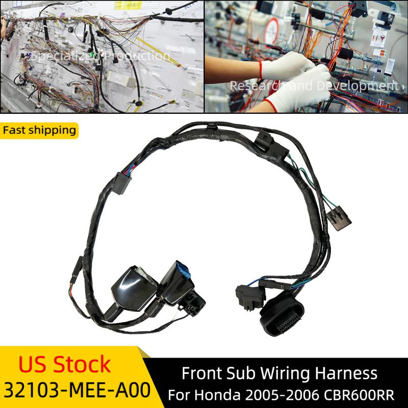 32103-MEE-A00 32103MEEA00 Wiring Harness Front Sub for Honda CBR600RR Motorcycle 2005-2006 Electrical Loom Assembly Cable Se