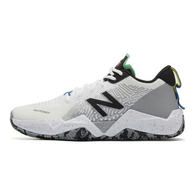 Nb 2Wxy 1 Low Stoff Schweinsleder Bequem Vielseitig Low-Top Retro Basketballschuhe Herren Sneaker Weiß Grau BB2WXYLW