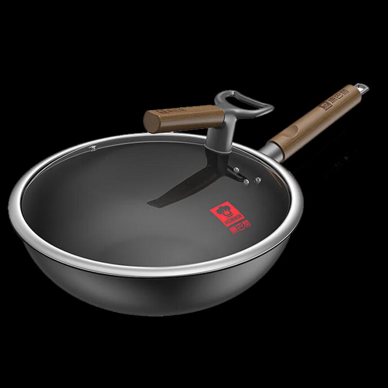 KOBACH 32cm Premium Cast Iron Wok