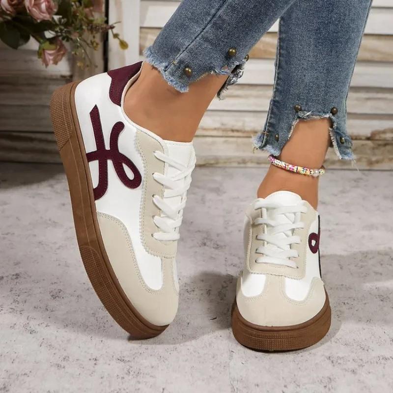 Fashion 2025 Women's Shoes Summer Thick Sole Brown Spring Autumn Breathable Platform Tennis Woman Trend Round Toe Female Casual Sneaker
