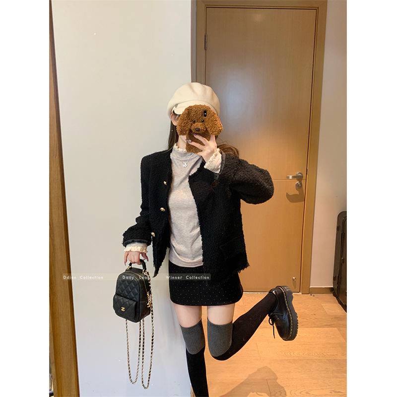 Women's Thick Warm Lace Half-Neck Base Layer Shirt, Autumn/Winter Long-Sleeve Inner Top, High-End Feel