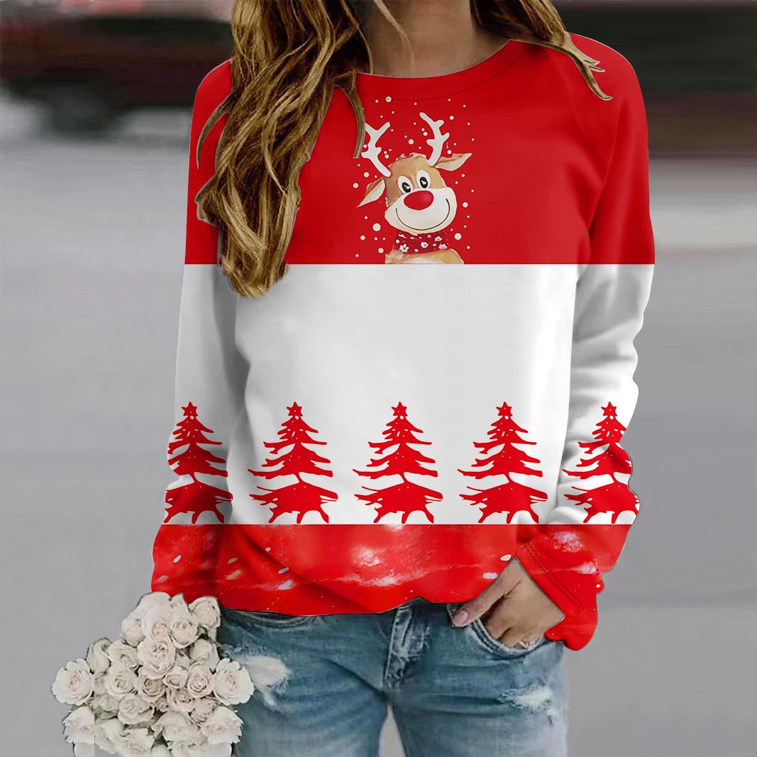 Осенняя женская мода с круглым вырезом и длинным рукавом — фото 2