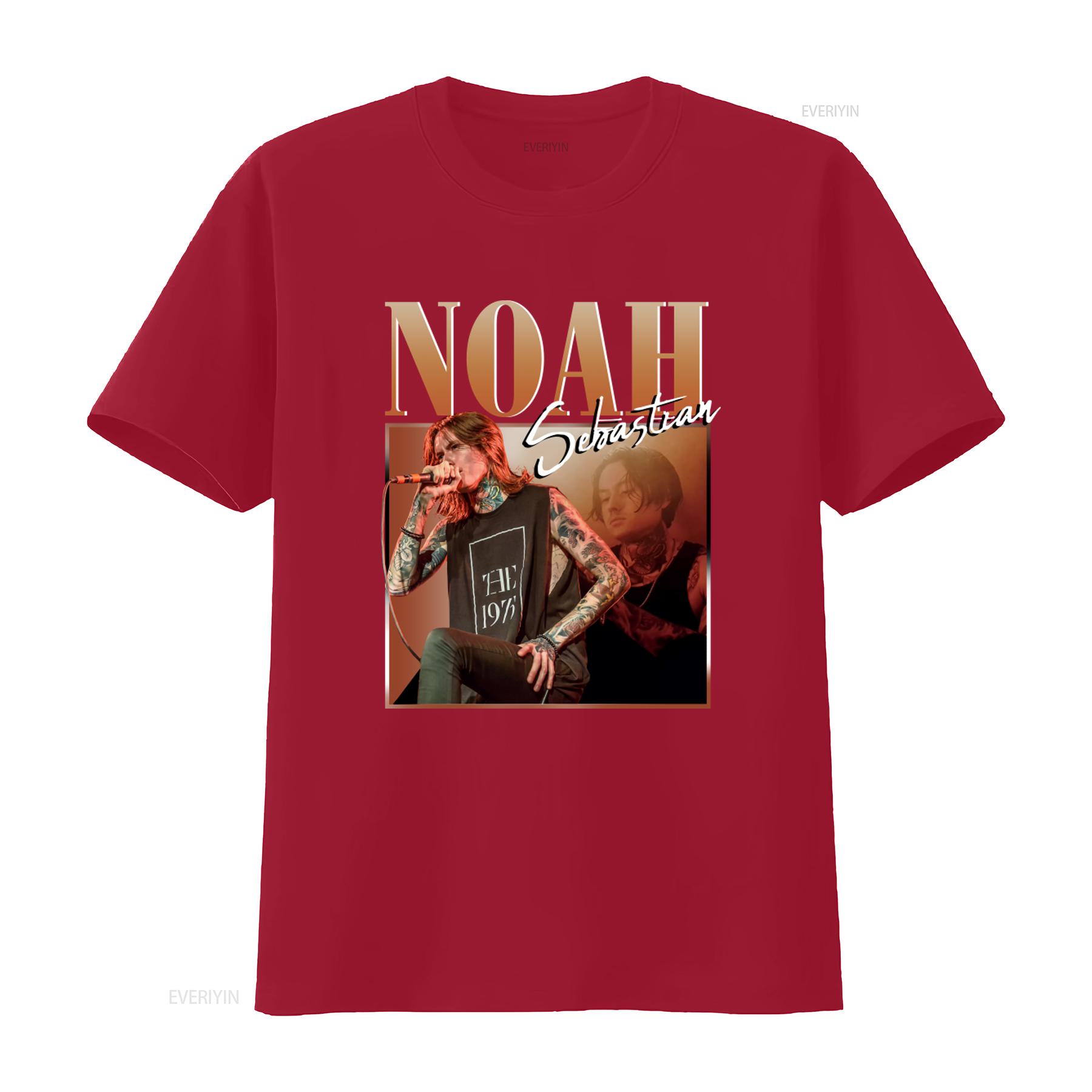Noah Sebastian Vintage 90s T Shirt Merch Bad Omens Retro Homage Bootleg vintage Washed Casual homme designer clothes Stylish S