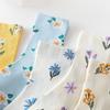 5 Pairs Pack High-quality Women's Cotton Socks With Trendy Floral Print Pattern Mid Length Socks For Woman Autumn And Winter