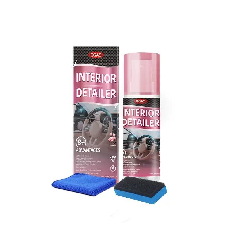 Pulitore Lucidante per Dettagli Interni Auto 100ml - Protettore All-in-One, Ripristina Colore e Lucentezza, per Vinile Gomma Plastica, Senza Residui