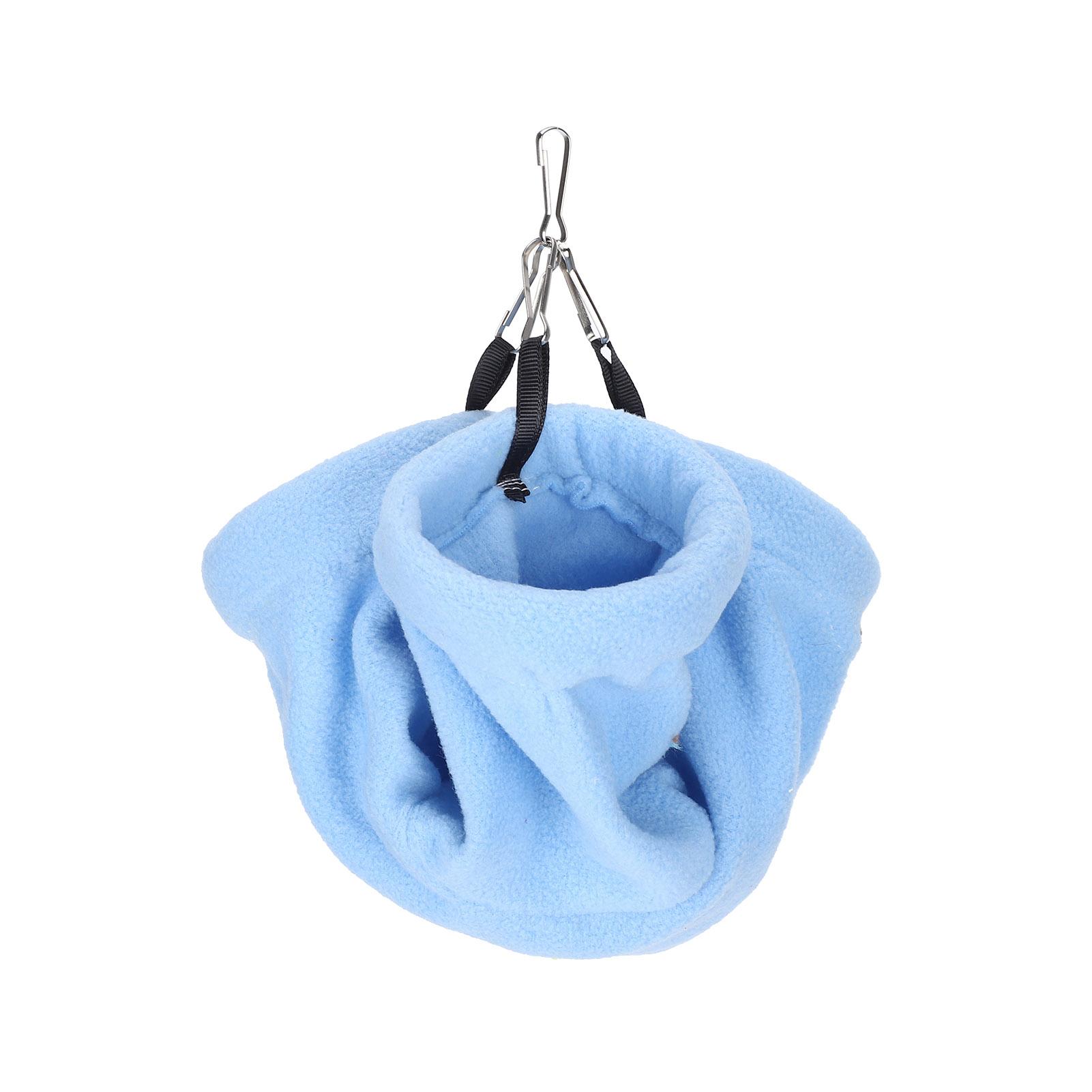 

Hamster Bed Hanging Tunnel Hammock Warm Sleeping House for Rat Hamster Small AnimnalsBlue синий