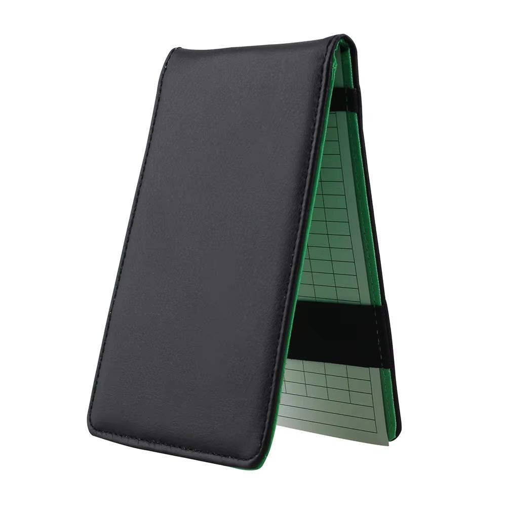 Golf Scorebook Score Keeping Book Leather Score Recording Book Portable Golf Scorecard Holder for Golf 