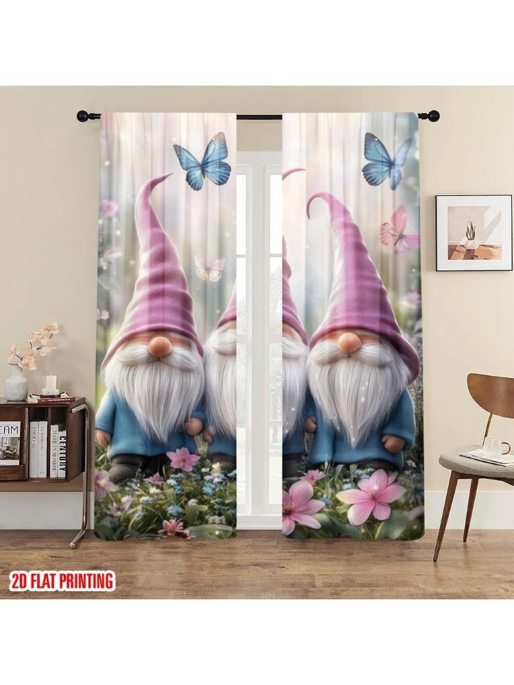

Plane Printing Window Curtain Fairytaledwarves Versatile Polyester Without Rod Holiday Perfect Bedroom Ideal For Sleeping Area W100*H70(CM)-Grommet top&1PCS