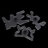 Transparent Acrylic Pool Billiard Cue Bridge Head Plug-In Easy To Use Pool Stick Holder Rubber Acrylic Billiard Cue Bridge