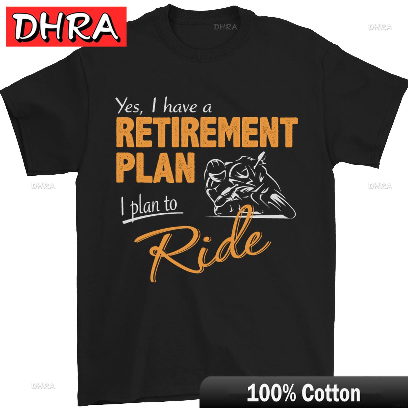 RetireUnisext Plan Biker Motorcycle Motorbike Unisexs TShirt 100 Cotton Featuring Femme Graphic Y2K Gothic Comfy Punk Tops Grunge 4XL
