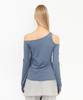 Daiaegeuneol Unbalance Slit Top (Blue Gray)